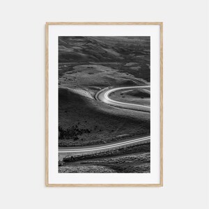 Road Photo Poster Print No 2, Road Black and White Wall Art, Road Wall Photography, Road Travel, Road Map Poster
