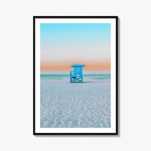 Siesta Key Bunt Posterdruck No 2, Siesta Key Fotokunst, Wanddekoration, Siesta Key Reisedruck, Siesta Key Map Poster, Stadtplan