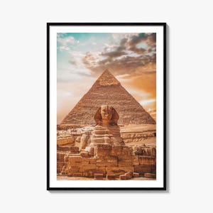 Egypt Colorful Poster Print, Egypt Photo Wall Art, Egypt Wall Decor, Egypt Travel Print, Egypt Street Map Poster, City Map