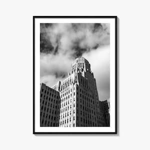 Buffalo Fotodruck No 2, Büffel Schwarz-Weiß-Wand-Kunst, Büffel Wand Fotografie, Büffel Reise, Büffel Karte Poster