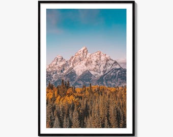 Grand Teton National Park Fine Art Photo Print, Jackson Hole Wyoming USA Poster