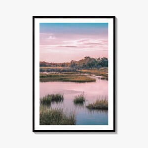 Cape Cod Fine Art Photo Print, Massachusetts, New England, Wall Decor, Cloudscape Marsh