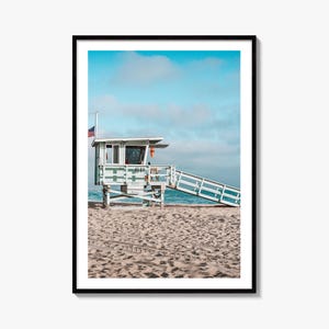 El Segundo Fine Art Photo Print, Lifeguard Tower, Los Angeles, California, USA Beach Poster