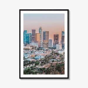 Los Angeles Colorful Poster Print No 5, Los Angeles Photo Art, Wall Decor, Los Angeles Travel Print, Los Angeles Street Map Poster, City Map