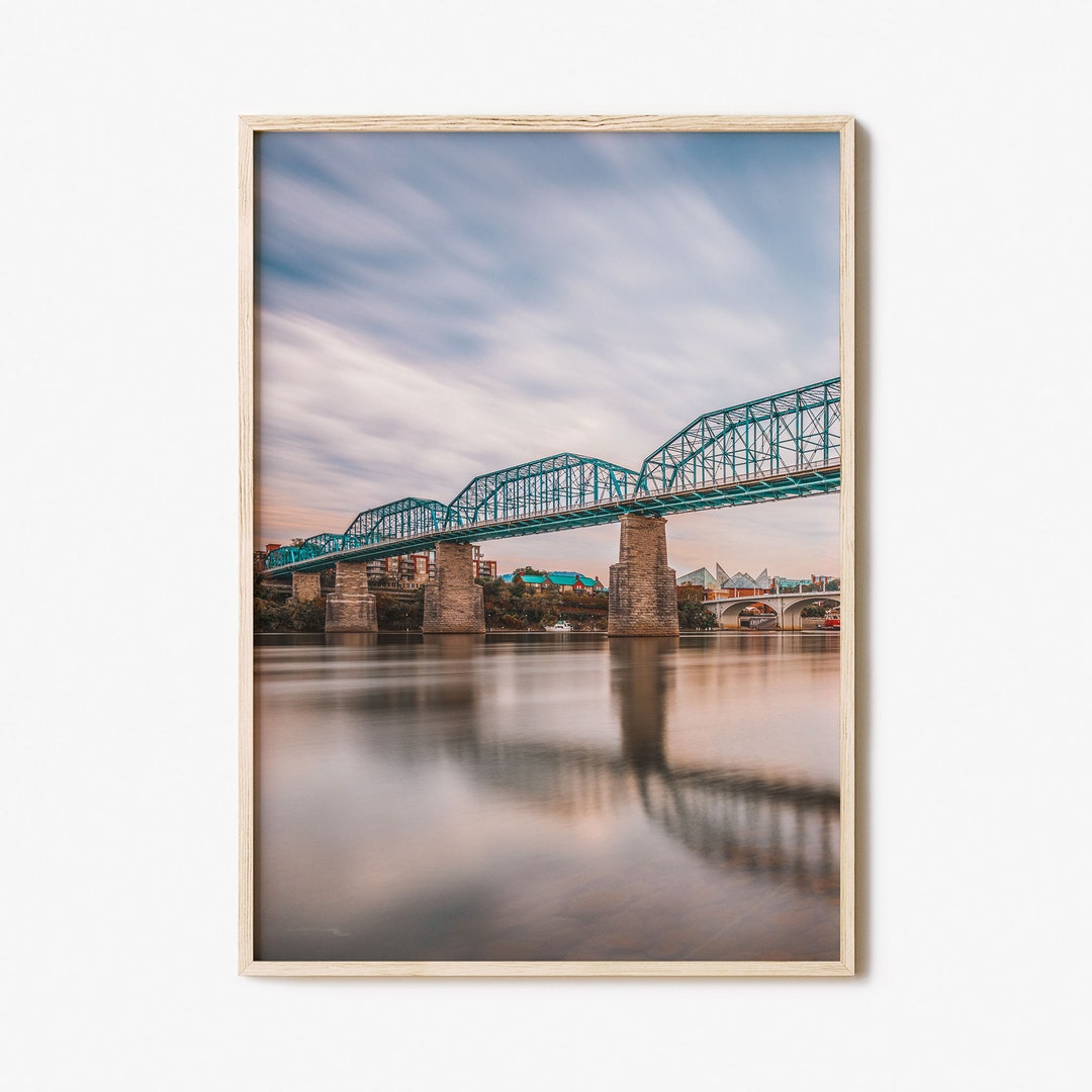 Chattanooga Colorful Poster Print, Chattanooga Photo Wall Art
