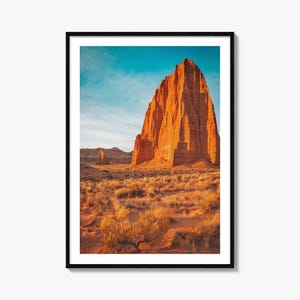 Capitol Reef National Park Colorful Poster Print, Capitol Reef National Park Photo Art, Decor, Travel Print, Street Map Poster, City Map