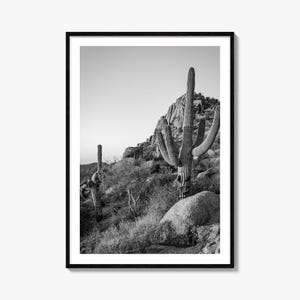 Scottsdale Photo Poster Print No 2, Scottsdale Schwarzweiß Kunst, Scottsdale Wall Fotografie, Scottsdale Reise, Karte Poster