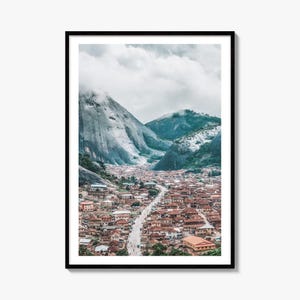 Wydruk artystyczny Idanre Hill, stan Ondo, Nigeria, dekoracja ścienna
