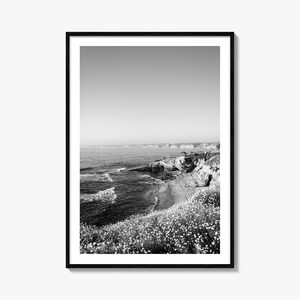 La Jolla Foto Poster Druck Nr. 2, La Jolla Schwarz Weiß Wandkunst, La Jolla Photography, La Jolla Travel, La Jolla Map Poster