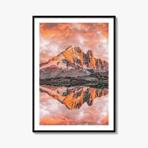 Chamonix Colorful Poster Print, Chamonix Photo Wall Art, Chamonix Wall Decor, Chamonix Travel Print, Chamonix Street Map Poster, City Map
