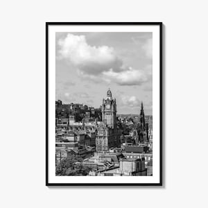 Edinburgh Foto Poster Druck, Edinburgh Schwarzweiß Kunst, Edinburgh Wand Fotografie, Edinburgh Reise, Edinburgh Karte Poster