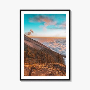 Impresión de póster colorido de Guatemala, arte mural fotográfico de Guatemala, decoración de Guatemala, impresión de viaje de Guatemala, póster de mapa callejero de Guatemala, mapa de la ciudad