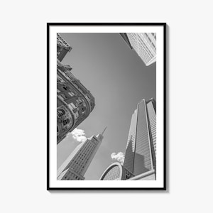 Dallas Foto Poster Nr. 2, Dallas Schwarz-Weiß-Wandkunst, Dallas Wand Fotografie, Dallas Reise, Dallas Karte Poster