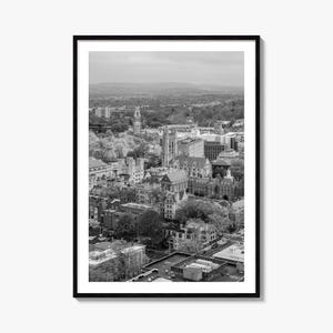 New Haven Photo Poster Print, New Haven Black and White Wall Art, New Haven Photography, New Haven Travel, New Haven Map Poster