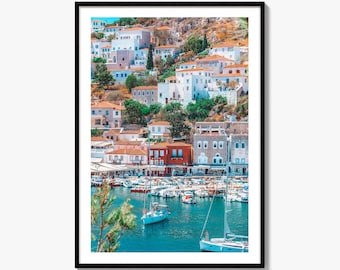 Hydra Fine Art Photo Print, Greece Poster, Saronic Islands, Wall Decor