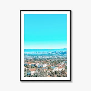 East Los Angeles Colorful Poster Print, East Los Angeles Photo Wall Art, East Los Angeles Decor, Travel Print, Street Map Poster, City Map
