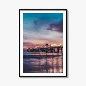 Newport Beach Colorful Poster Print No 3, Newport Beach Photo Art, Newport Beach Decor, Travel Print, Newport Beach Street Map Poster