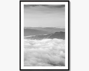 El Salvador Black and White Fine Art Photo Print, Central America Wall Decor Poster
