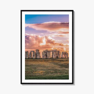 Kleurrijke posterprint Engeland, Engeland fotokunst kunst aan de muur, wanddecoratie Engeland, reizen print Engeland, poster Engeland stratenplan, stadsplattegrond