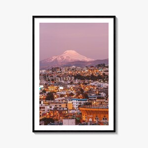 Quito Colorful Poster Print No 2, Quito Photo Wall Art, Quito Wall Decor, Quito Travel Print, Quito Street Map Poster, City Map