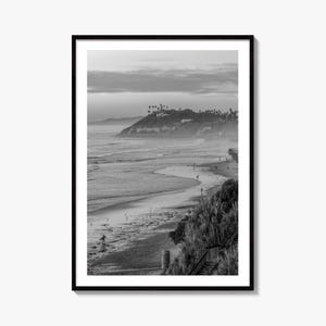 Encinitas Schwarz-Weiß Fine Art Photo Print, San Diego Poster, Kalifornien Poster