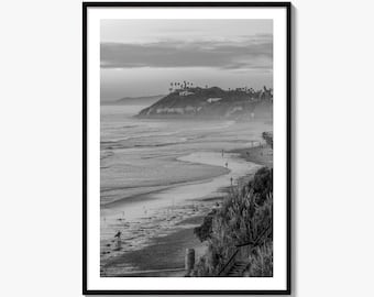 Encinitas Black and White Fine Art Photo Print, San Diego Poster, California Poster