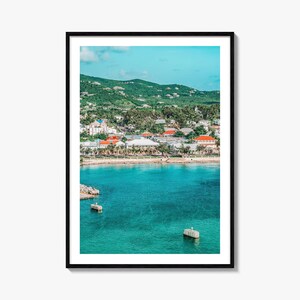 Impressão de pôster colorido de Santa Cruz, arte de parede com foto de Santa Cruz, decoração de parede de Santa Cruz, impressão de viagem, pôster com mapa de rua de Santa Cruz, mapa da cidade