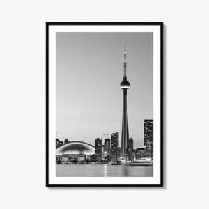 Toronto Foto Poster Druck Nr. 2, Toronto Schwarz-Weiß-Wand-Kunst, Toronto Wand Fotografie, Toronto Reise, Toronto Karte Poster