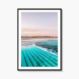 Bondi Beach Fine Art Photo Print, Sydney, Bondi Icebergs Pool, NSW Australia Poster