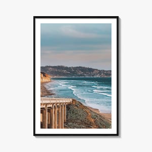 Torrey Pines Colorful Poster Print No 1, Torrey Pines Photo Art, Torrey Pines Decor, Travel Print, Torrey Pines Street Map Poster, City Map