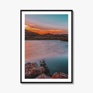 Oklahoma Colorful Poster Print No 1, Oklahoma Photo Wall Art, Oklahoma Decor, Oklahoma Travel Print, Oklahoma Street Map Poster, City Map