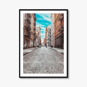 SoHo Bunt Poster Druck New York City Nr. 3, Soho New York Fotokunst, Soho New York Dekor, Reise-Druck, Soho New York Straßen Karte Poster