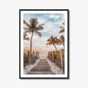 Key West kleurrijke poster print nr. 1, Key West fotomuurkunst, Key West decor, Key West reizen print, Key West stratenplan poster, stadsplattegrond