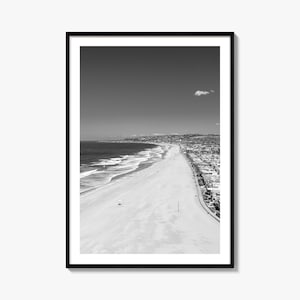 Mission Beach San Diego Foto Poster Druck, Mission Beach San Diego Schwarzweiß, Kunst, Fotografie, Reise, Karte Poster