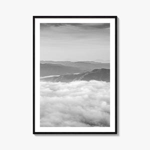 Impressão de pôster fotográfico de El Salvador, arte de parede em preto e branco de El Salvador, fotografia, viagens a El Salvador, pôster com mapa de El Salvador