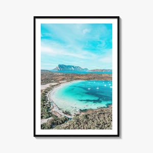 Sardinia Colorful Poster Print, Sardinia Photo Wall Art, Sardinia Wall Decor, Sardinia Travel Print, Sardinia Street Map Poster, City Map