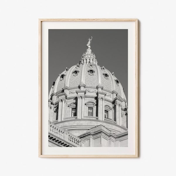 Pennsylvania Photo Poster Print No 1, Pennsylvania Black and White Wall Art, Pennsylvania Wall Photography, Travel, Map Poster