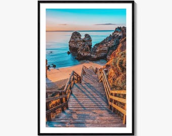 Algarve Colorful Poster Print, Algarve Photo Wall Art, Algarve Wall Decor, Algarve Travel Print, Algarve Street Map Poster, City Map