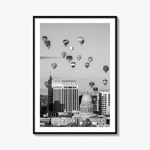 Boise Foto Poster Druck Nr. 2, Boise Schwarz Weiß Wand Kunst, Boise Wand Fotografie, Boise Reise, Boise Karte Poster