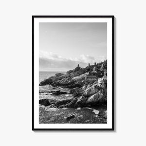 Südkorea Foto Poster Druck, Südkorea Schwarzweiß Wandkunst, Südkorea Fotografie, Südkorea Reise, Karte Poster
