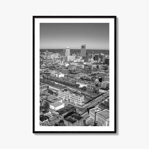 Omaha Foto-Poster-Druck, Omaha Schwarzweiß-Wandkunst, Omaha Wall Fotografie, Omaha Travel, Omaha Map Poster