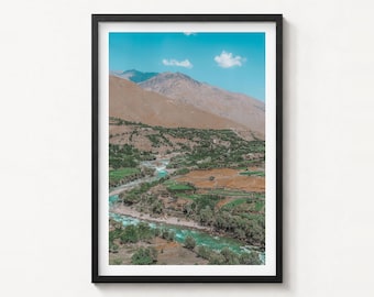 Panjshir Valley Fine Art Photo Print, Hindu Kush Poster, Afghanistan Wall Decor