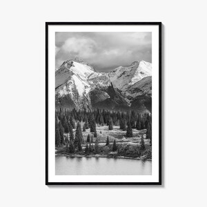 Impression d'affiche photo Colorado no 2, art noir et blanc du Colorado, photographies murales du Colorado, voyage au Colorado, affiche de carte du Colorado