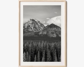 Alberta Photo Poster Print, Alberta Black and White Wall Art, Alberta Wall  Photography, Alberta Travel, Alberta Map Poster 