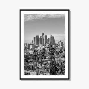 Los Angeles Foto Poster Druck Nr. 1, Los Angeles Schwarzweiß, Wandkunst, Los Angeles Fotografie, Los Angeles Reise, Los Angeles Karte