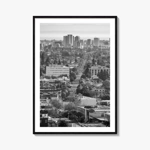 Oakland Foto Poster Druck, Oakland Schwarz und Weiß Wandkunst, Oakland Wand Fotografie, Oakland Reise, Oakland Karte Poster
