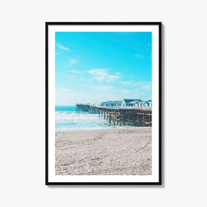 Pacific Beach Beach Bunt Poster-Druck Nr. 1, Pacific Beach Strand Fotokunst, Pacific Beach Dekor, Reise-Druck, Pacific Beach Street Karte Poster