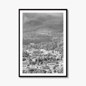 Boone Black and White Fine Art Photo Print, Howards Knob North Carolina Poster
