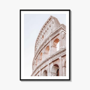Colosseum Colorful Poster Print, Colosseum Photo Wall Art, Wall Art Boho Decor, Photography Poster Print, Colorful Wall Art