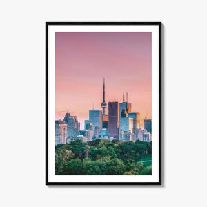 Toronto Colorful Poster Print No 1, Toronto Photo Wall Art, Toronto Wall Decor, Toronto Travel Print, Toronto Street Map Poster, City Map